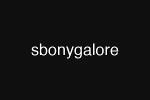 sbonygalore